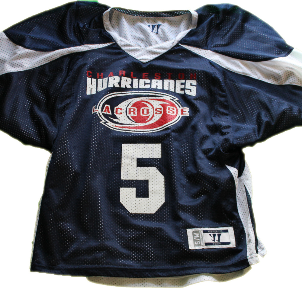 Charleston Hurricanes Lacrosse #5 YJ Authentic